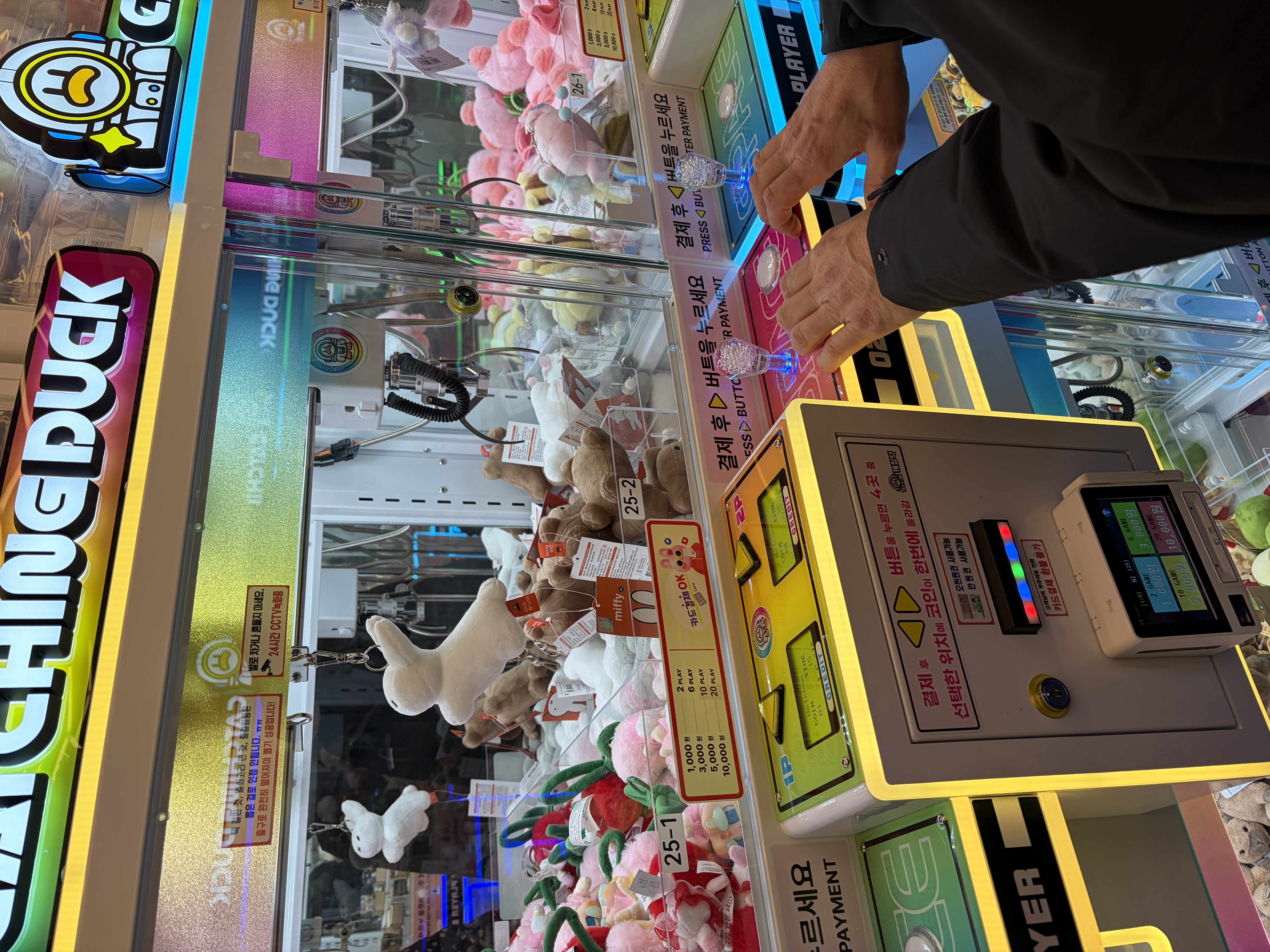 Claw Machine Arcade in Hongdae